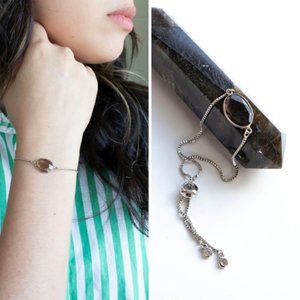Smoky Quartz Bracelet, New, Reiki Infused